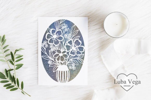 Download Flowers Cards for Silhouette Cricut SVG - Silhouette Collection