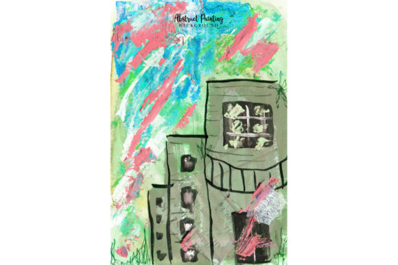 Download Building Abstract Painting Background - Paint Collection