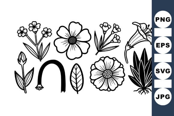 Download Hand Drawn Floral Vector Set - Hand drawn floral Collection