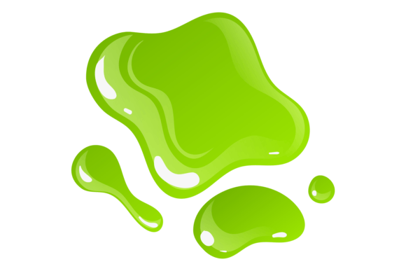 Download Green Liquid Blobs. Paint Spot. Glossy S - Paint Collection