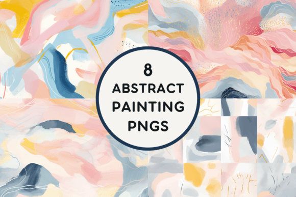 Download 8 Abstract Painting PNGS - Paint Collection